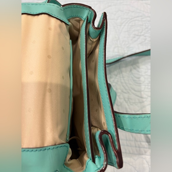 EUC Kate Spade Turquoise Leather Crossbody with Dust Bag $295 - Small/Medium - Picture 12 of 15